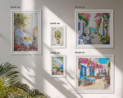 Bildergalerie-set für die wand Bezaubernde Landschaften mit Blumen