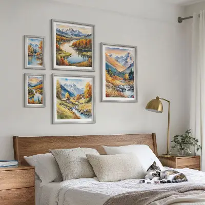 Bilderset fürs Sofa mit herbstlichen Berglandschaften