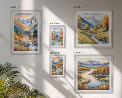 Bilderset fürs sofa Herbstliche Berglandschaften