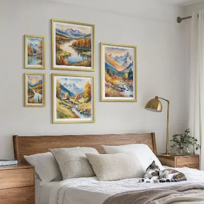 Bilderset fürs Sofa mit herbstlichen Berglandschaften