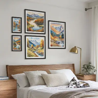 Bilderset fürs Sofa mit herbstlichen Berglandschaften