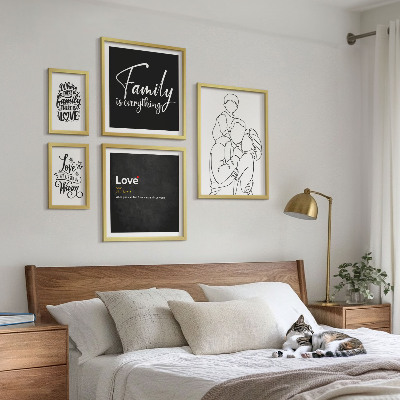Bildergalerie-set für die wand Familiäre Werte wie Liebe und Nähe