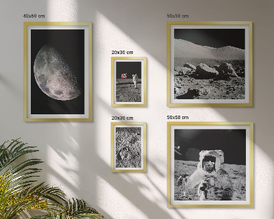 Bilderset fürs sofa Mondlandschaften aus der Sicht von Astronauten
