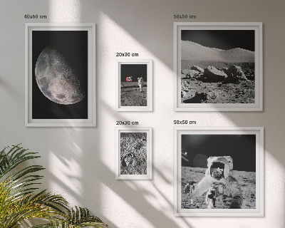 Bilderset fürs sofa Mondlandschaften aus der Sicht von Astronauten
