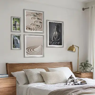 Bildergalerie-Set für die Wand mit entspannenden Zen-Naturmotiven