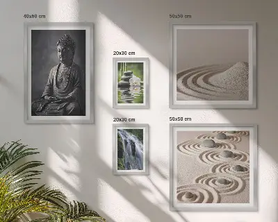 Bildergalerie-Set für die Wand mit entspannenden Zen-Naturmotiven
