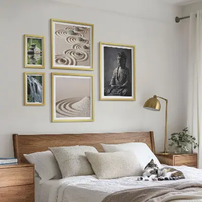 Bildergalerie-Set für die Wand mit entspannenden Zen-Naturmotiven