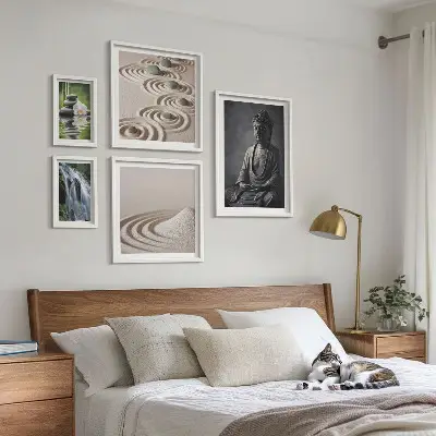 Bildergalerie-Set für die Wand mit entspannenden Zen-Naturmotiven