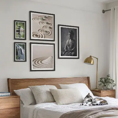 Bildergalerie-Set für die Wand mit entspannenden Zen-Naturmotiven