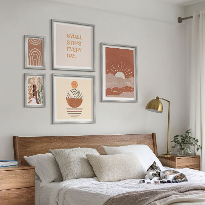 Modernes wandbilder-set Naturfreundliche Slogans im Boho-Stil
