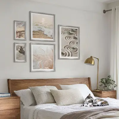 Modernes Wandbilder-Set mit entspannenden Naturlandschaften