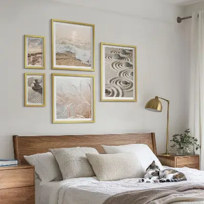 Modernes Wandbilder-Set mit entspannenden Naturlandschaften