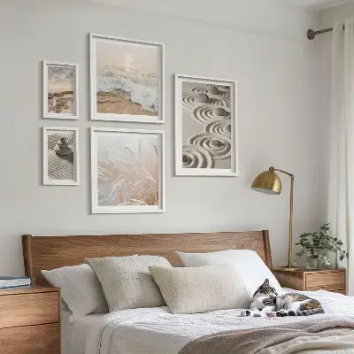 Modernes Wandbilder-Set mit entspannenden Naturlandschaften