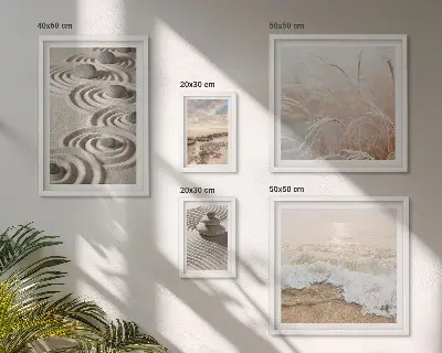 Modernes Wandbilder-Set mit entspannenden Naturlandschaften