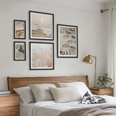 Modernes Wandbilder-Set mit entspannenden Naturlandschaften
