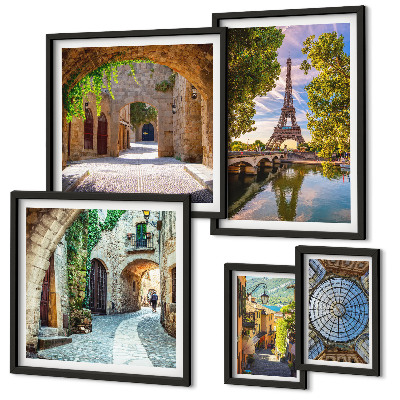 Bildergalerie-set für die wand Bezaubernde Ausblicke auf europäische Städte