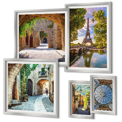 Bildergalerie-set für die wand Bezaubernde Ausblicke auf europäische Städte