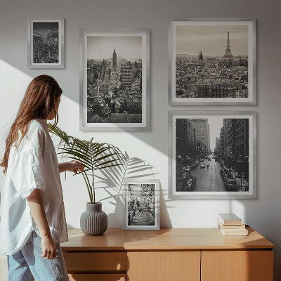 Bildergalerie-set für die wand Stadtpanoramen europäischer Hauptstädte