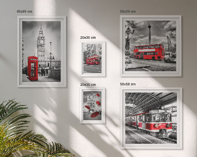 Bildergalerie-set für die wand Londoner Motive mit Akzenten