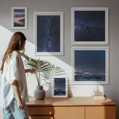 Modernes wandbilder-set Kosmische Himmelslandschaften