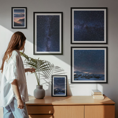 Modernes wandbilder-set Kosmische Himmelslandschaften
