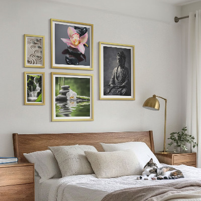 Bilderset fürs sofa Die entspannende Zen-Atmosphäre der Natur