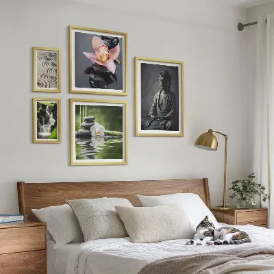Bilderset fürs Sofa mit entspannender Zen Atmosphäre der Natur