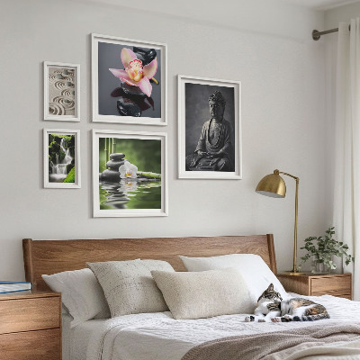 Bilderset fürs sofa Die entspannende Zen-Atmosphäre der Natur