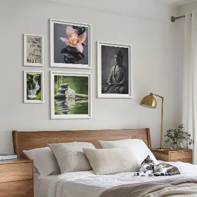 Bilderset fürs Sofa mit entspannender Zen Atmosphäre der Natur