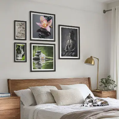 Bilderset fürs Sofa mit entspannender Zen Atmosphäre der Natur