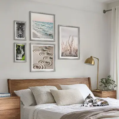 Bildergalerie Set für die Wand mit entspannendem Natur und Zen Wassermotiv