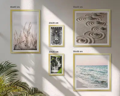 Bildergalerie Set für die Wand mit entspannendem Natur und Zen Wassermotiv