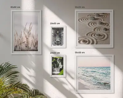 Bildergalerie Set für die Wand mit entspannendem Natur und Zen Wassermotiv