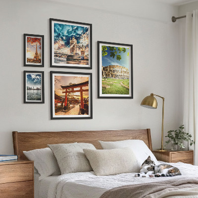 Modernes wandbilder-set Ikonen der Weltarchitektur