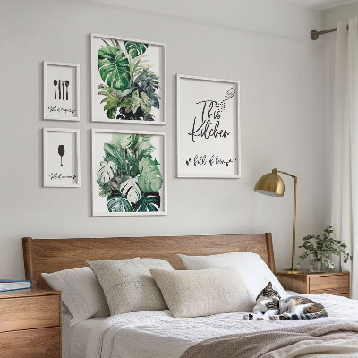 Bildergalerie-set für die wand Positive Slogans für Küchenpflanzen