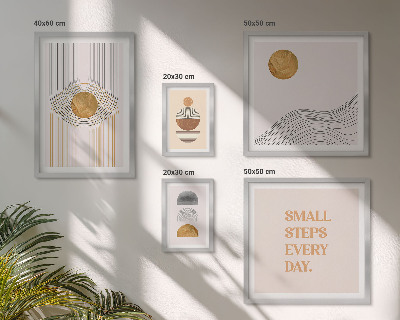 Bildergalerie-set für die wand Abstrakte geometrische Texte