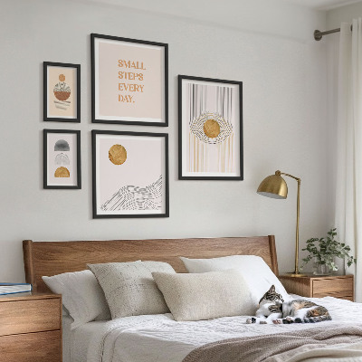 Bildergalerie-set für die wand Abstrakte geometrische Texte