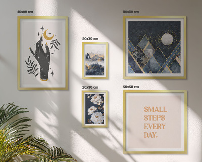 Modernes wandbilder-set Boho-Stil mit Natur und Botschaften