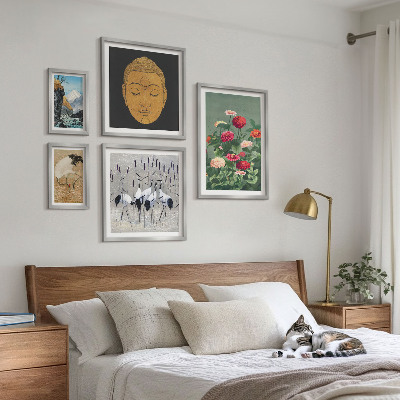 Bildergalerie-set für die wand Asiatische Landschaften Blumen