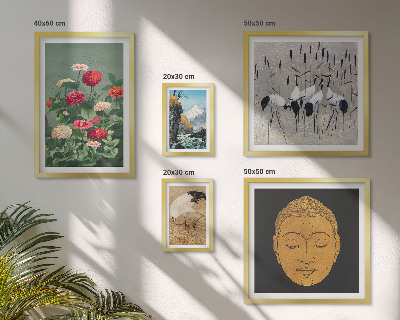 Bildergalerie-set für die wand Asiatische Landschaften Blumen