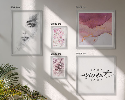 Bildergalerie-set für die wand Frauenporträts, Blumen, Pastell
