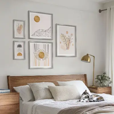 Bildergalerie-Set für die Wand stilvolle minimalistische Pflanzenmotive