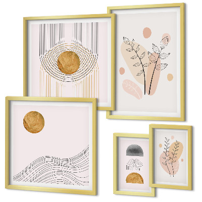 Bildergalerie-set für die wand Stilvolle minimalistische Pflanzen