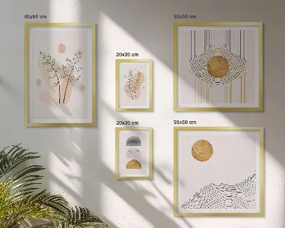 Bildergalerie-Set für die Wand stilvolle minimalistische Pflanzenmotive
