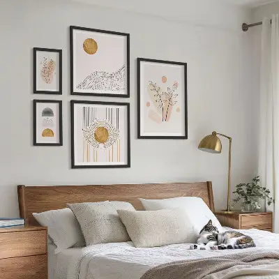 Bildergalerie-Set für die Wand stilvolle minimalistische Pflanzenmotive