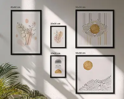Bildergalerie-Set für die Wand stilvolle minimalistische Pflanzenmotive