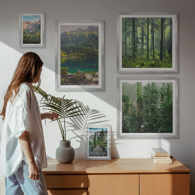 Bilderset fürs sofa Berglandschaften und Wälder
