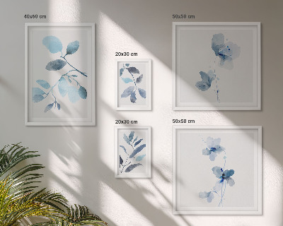 Bildergalerie-set für die wand Blaue Pflanzenakzente