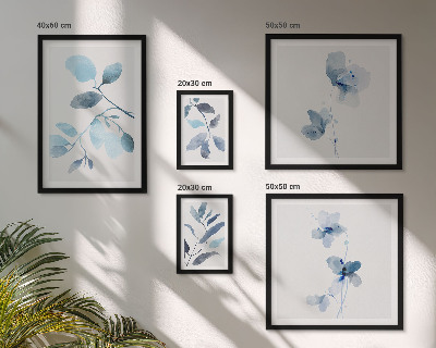 Bildergalerie-set für die wand Blaue Pflanzenakzente