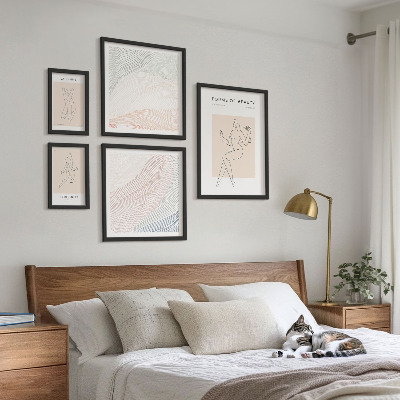 Bildergalerie-set für die wand Formen der Schönheit, Silhouettenlinien